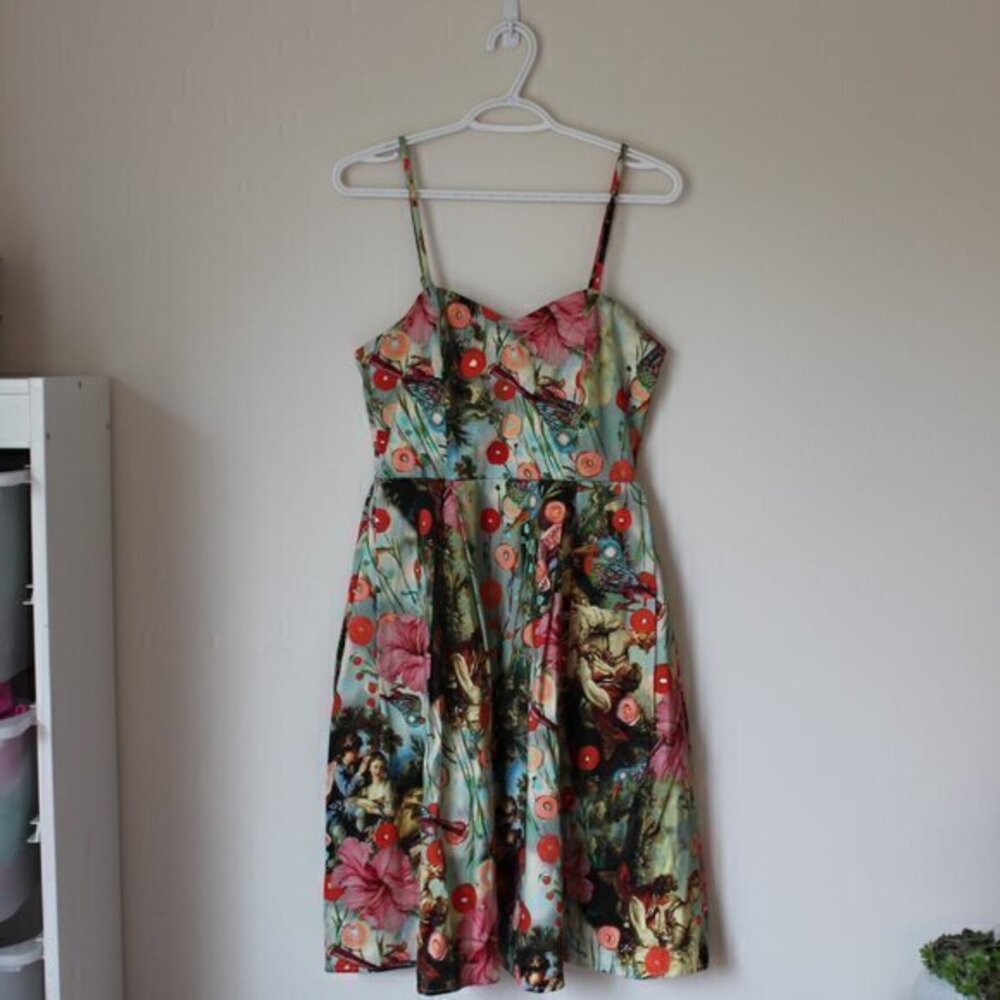 Boutique 1861 Knee Length Sweetheart Dress with Pockets Small